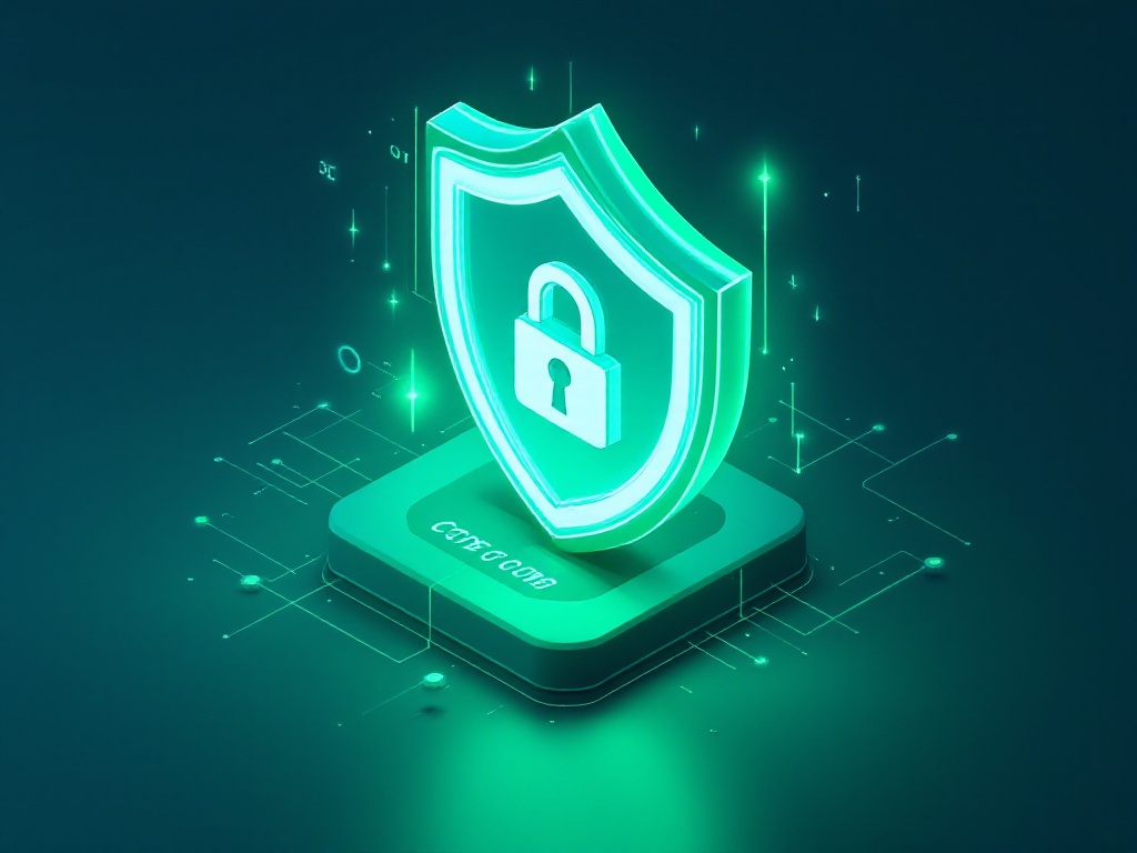 Green security shield and padlock representing JWT authentication tokens