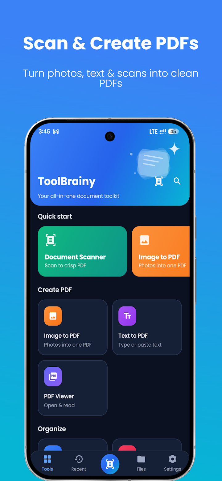 ToolBrainy Android app screenshot